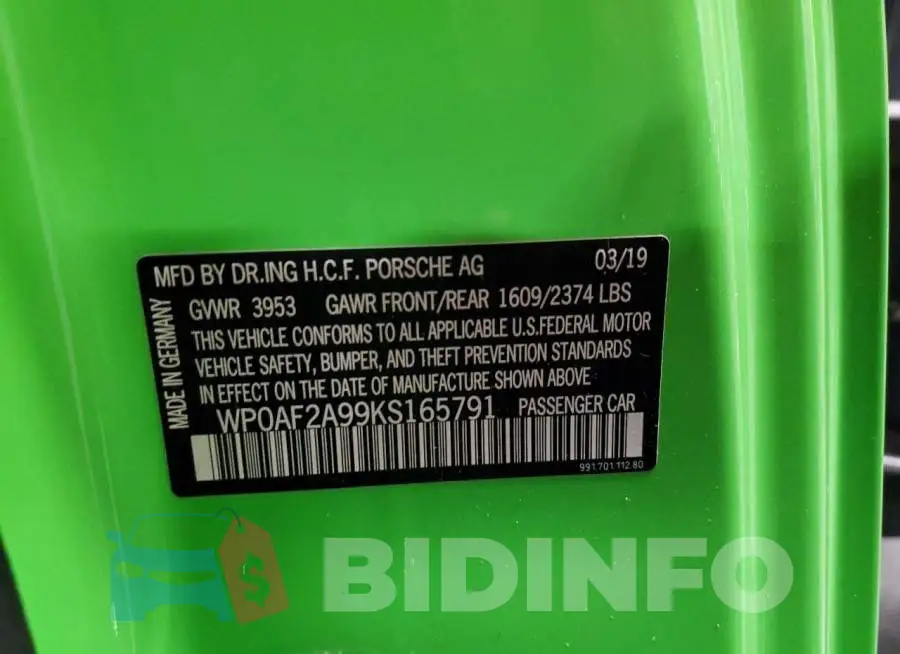 WP0AF2A99KS165791 Photo# 12