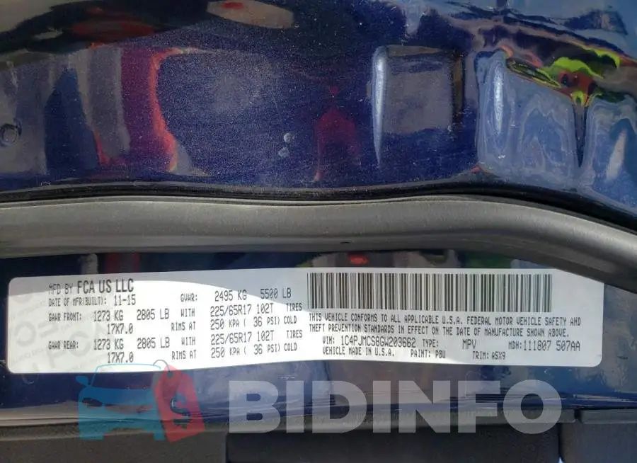 1C4PJMCS8GW203662 Photo# 10