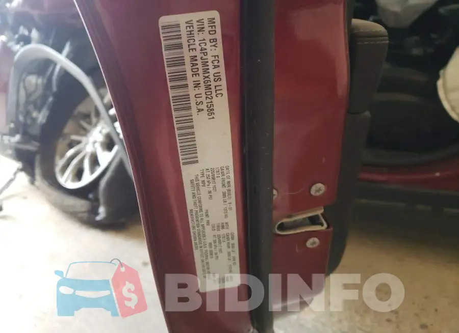 1C4PJMMX6MD215861 Photo# 13