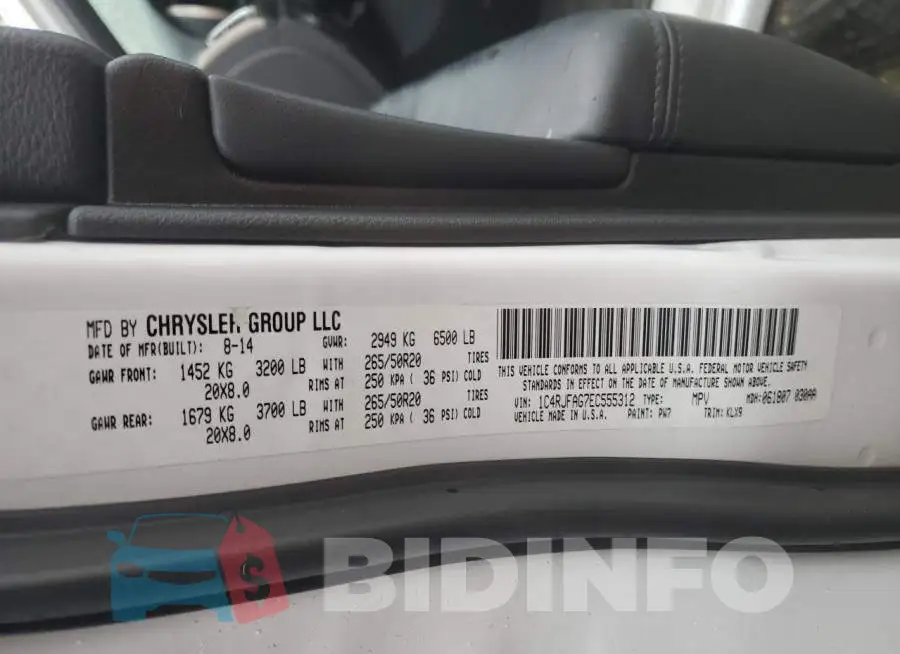 1C4RJFAG7EC555312 Photo# 13