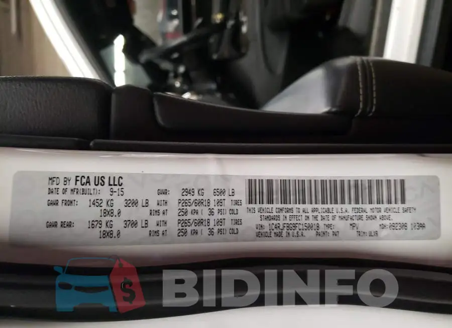 1C4RJFBG9FC150018 Photo# 13