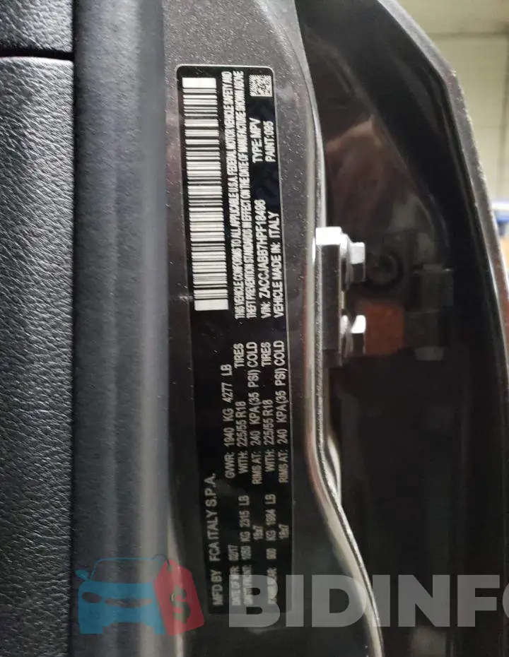 ZACCJABB7HPF18496 Photo# 12