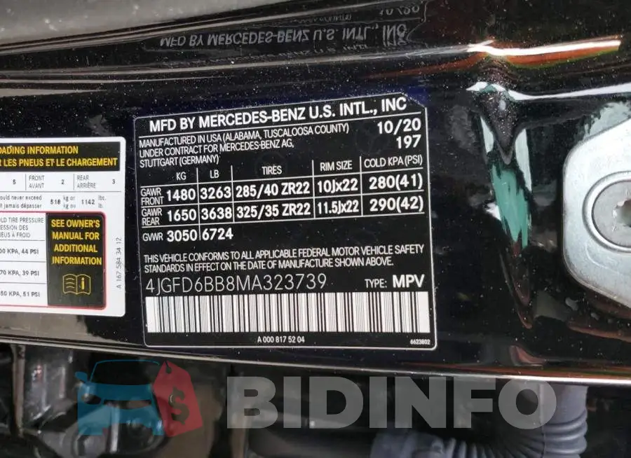 4JGFD6BB8MA323739 Photo# 13