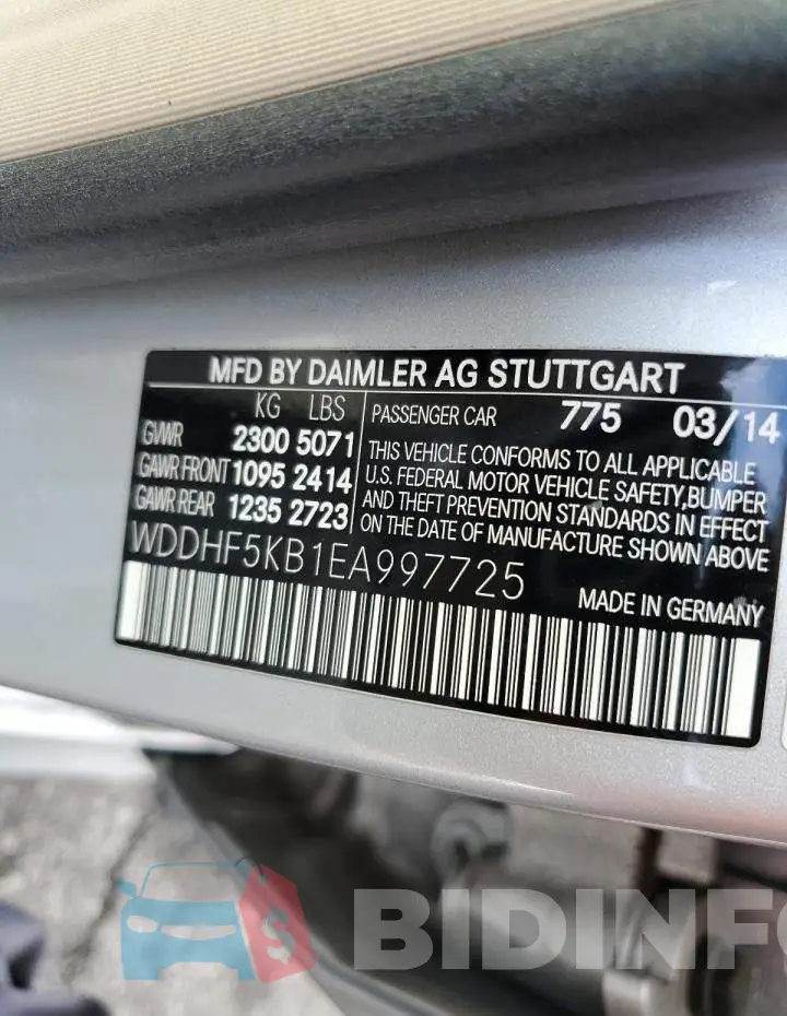 WDDHF5KB1EA997725 Photo# 12