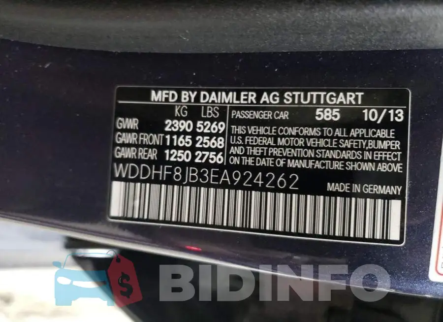 WDDHF8JB3EA924262 Photo# 10