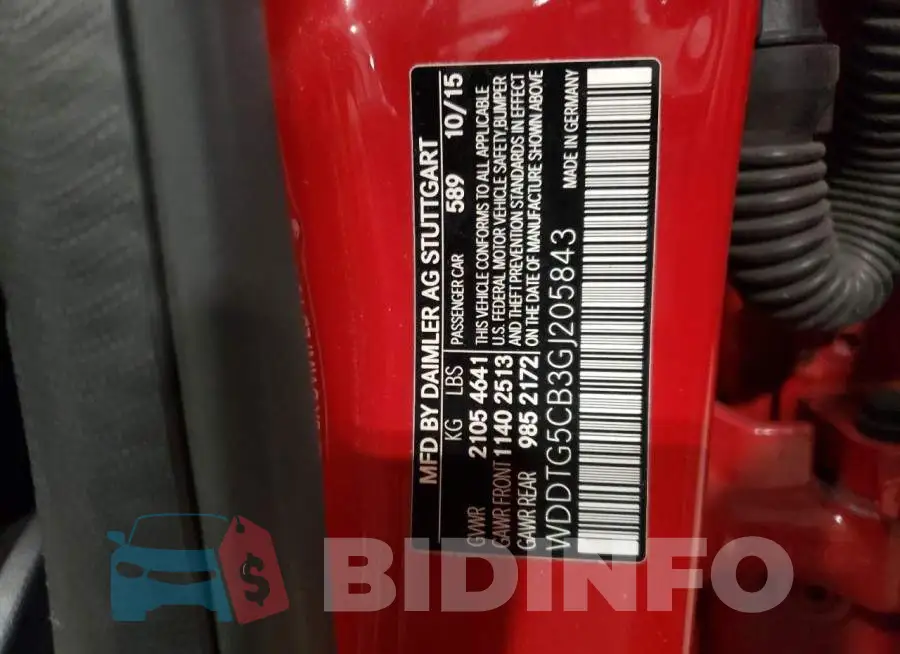 WDDTG5CB3GJ205843 Photo# 13