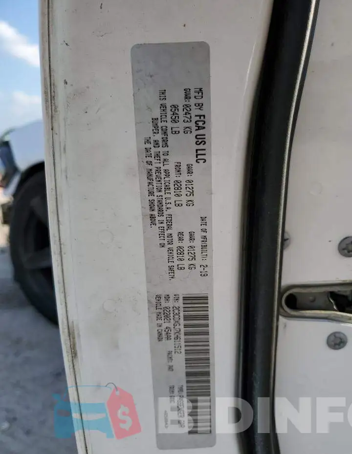 2C3CDXGJ7KH611512 Photo# 13