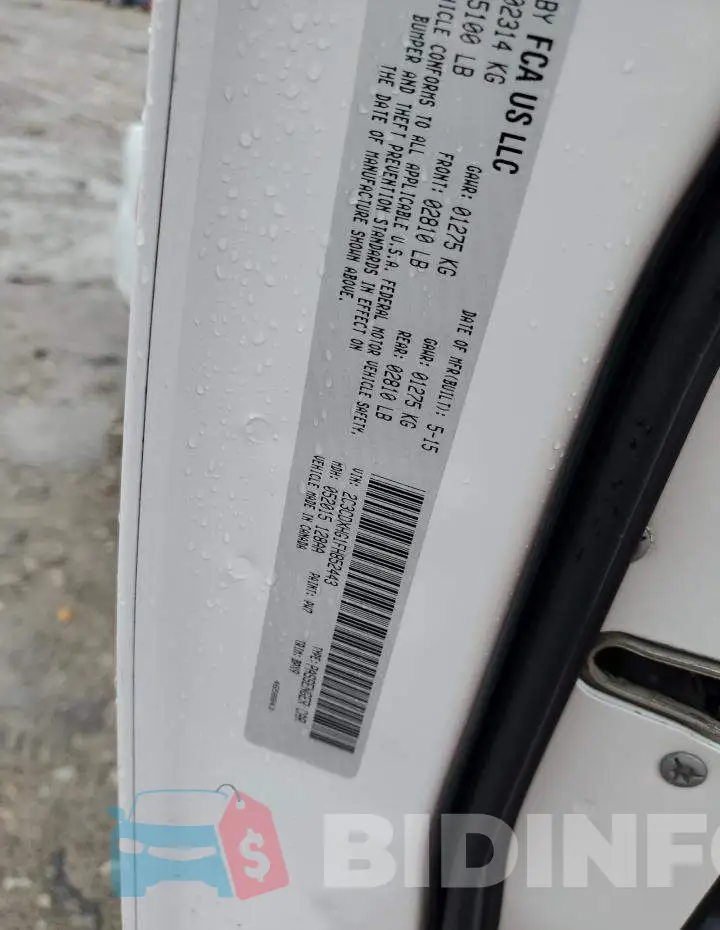 2C3CDXHG1FH852443 Photo# 12