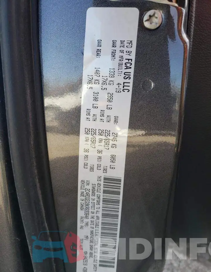 2C4RDGEG9KR693640 Photo# 13