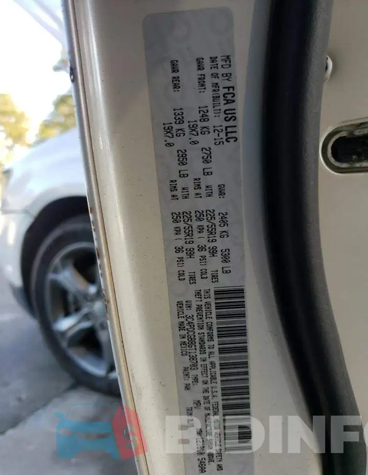 3C4PDCGB8GT138703 Photo# 10