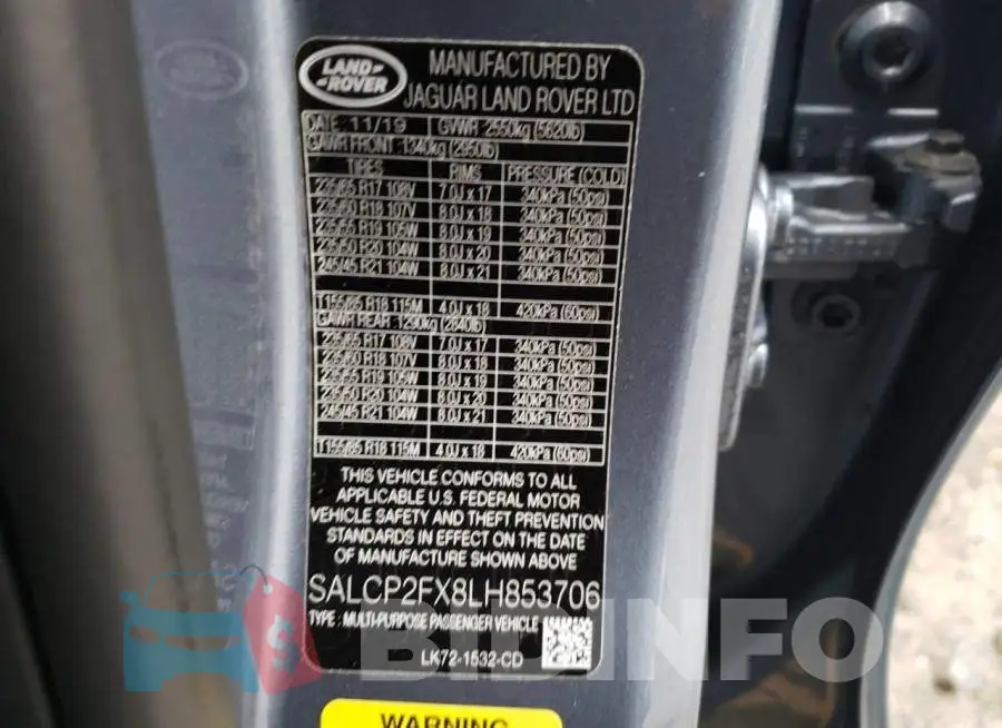 SALCP2FX8LH853706 Photo# 13