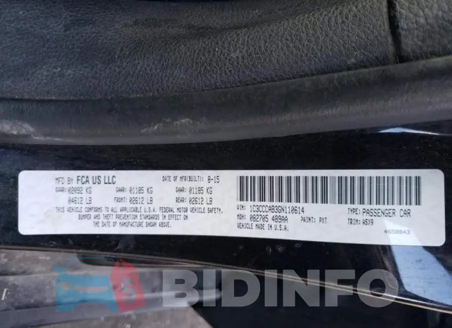 1C3CCCAB3GN110614 Photo# 12