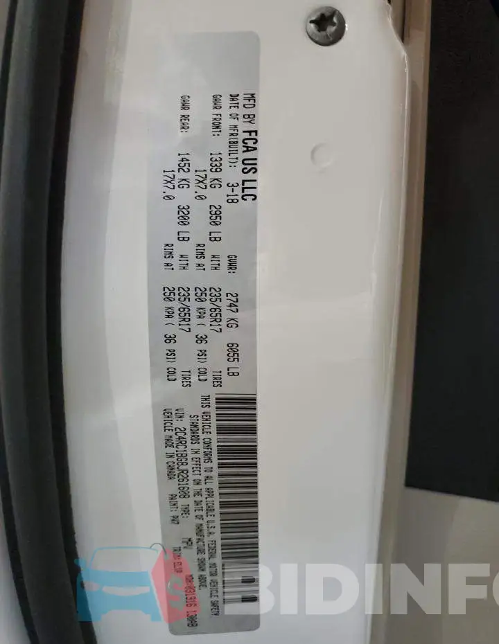 2C4RC1BG8JR261608 Photo# 14
