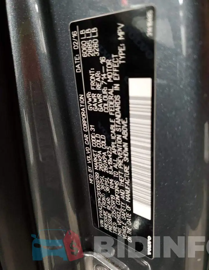 YV4A22PK2G1069789 Photo# 14