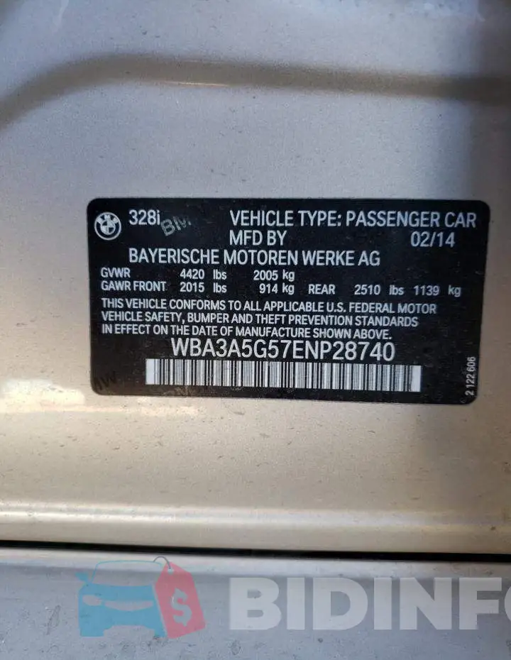 WBA3A5G57ENP28740 Photo# 13
