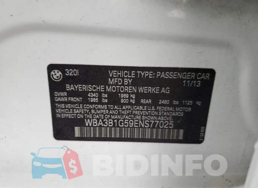WBA3B1G59ENS77025 Photo# 12