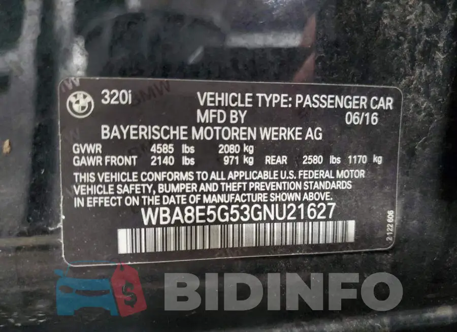 WBA8E5G53GNU21627 Photo# 12