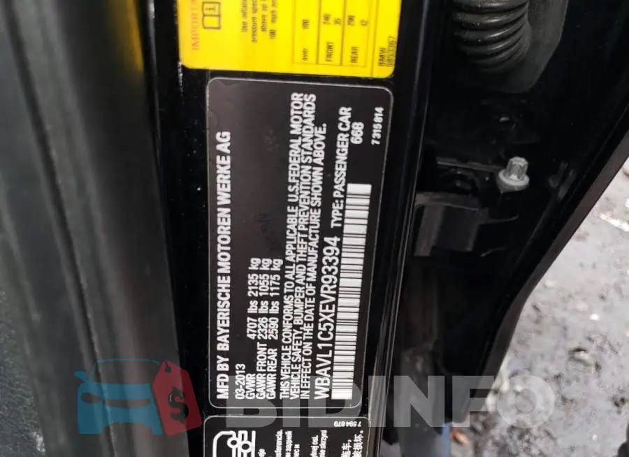 WBAVL1C5XEVR93394 Photo# 13