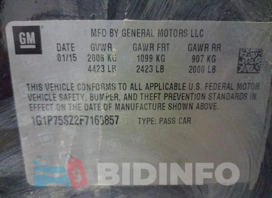 1G1P75SZ2F7163857 Photo# 13