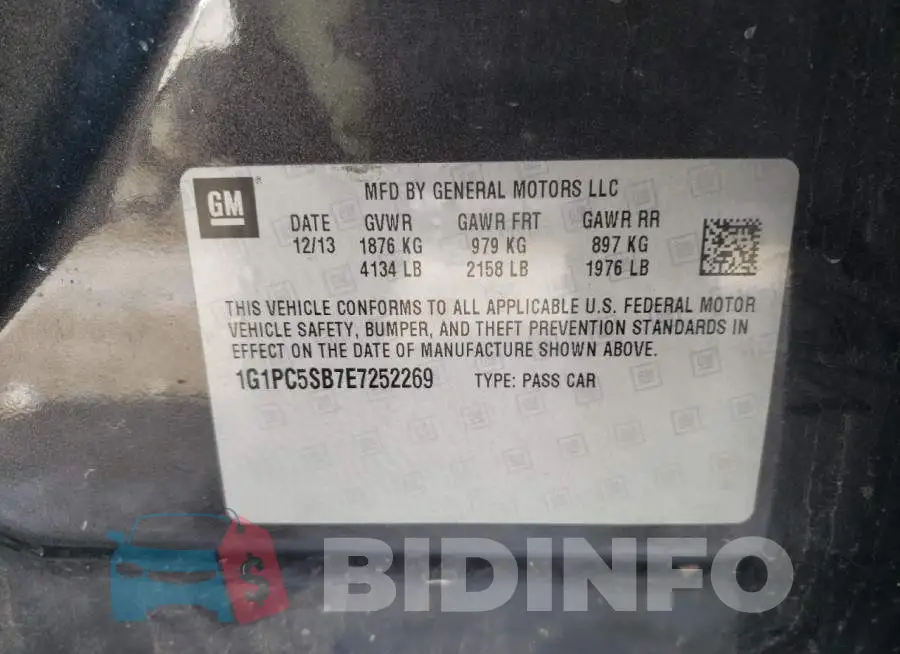 1G1PC5SB7E7252269 Photo# 13