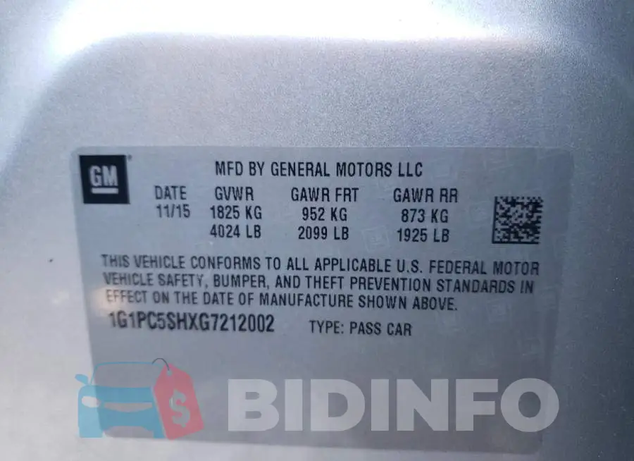 1G1PC5SHXG7212002 Photo# 10