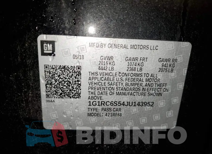 1G1RC6S54JU143952 Photo# 13