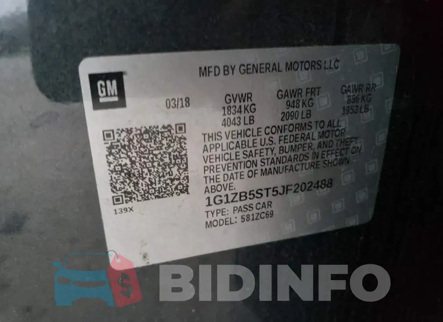 1G1ZB5ST5JF202488 Photo# 12