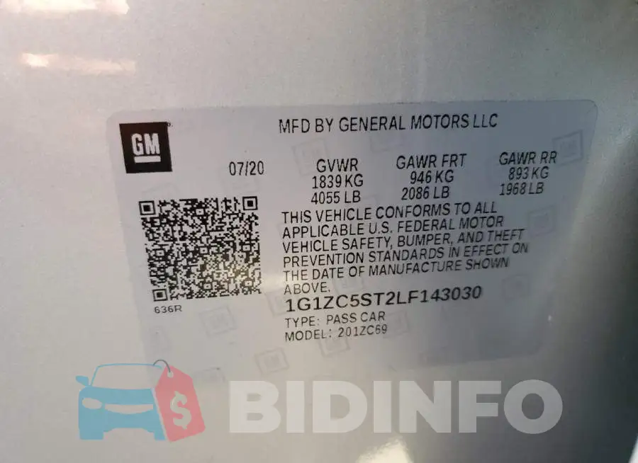 1G1ZC5ST2LF143030 Photo# 12