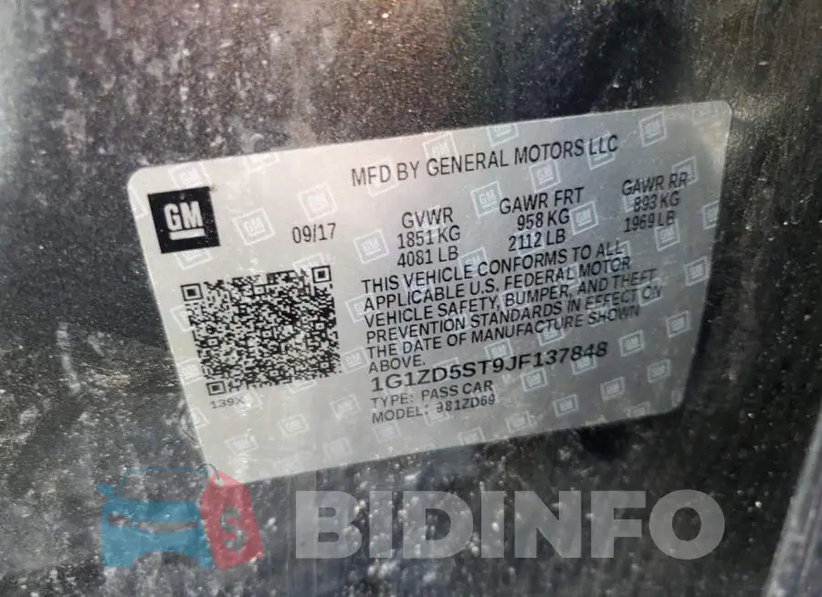 1G1ZD5ST9JF137848 Photo# 10