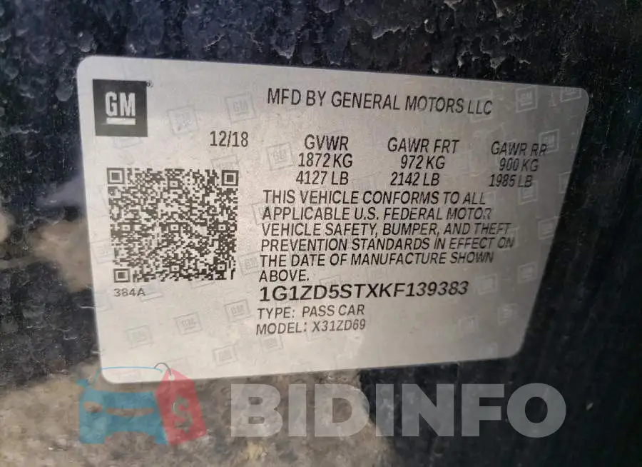 1G1ZD5STXKF139383 Photo# 12