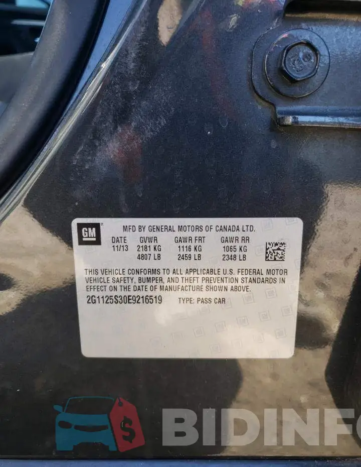 2G1125S30E9216519 Photo# 10