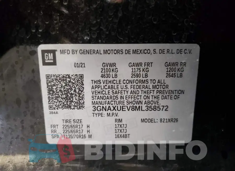 3GNAXUEV8ML358572 Photo# 13