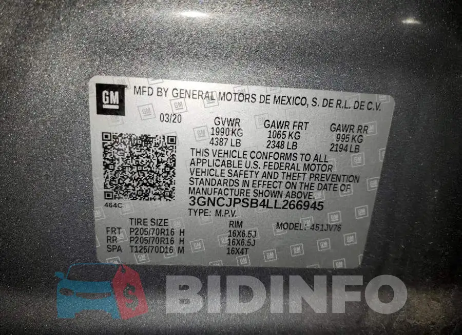 3GNCJPSB4LL266945 Photo# 12