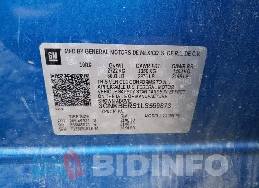3GNKBERS1LS559873 Photo# 14