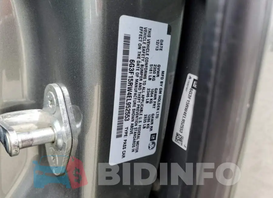 6G3F15RW4EL952553 Photo# 13