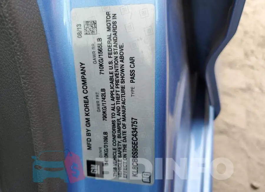 KL8CB6S95EC434757 Photo# 12