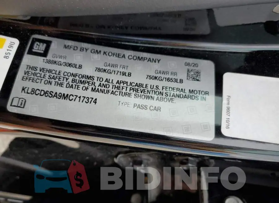 KL8CD6SA9MC717374 Photo# 12