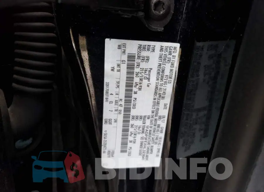 1FADP3FEXHL323845 Photo# 12