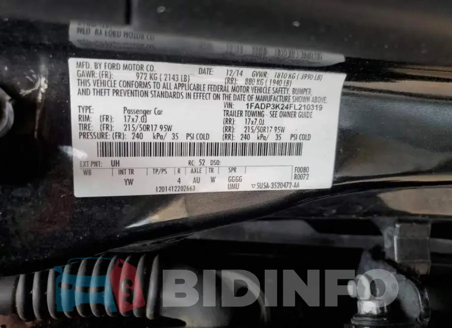 1FADP3K24FL210319 Photo# 14