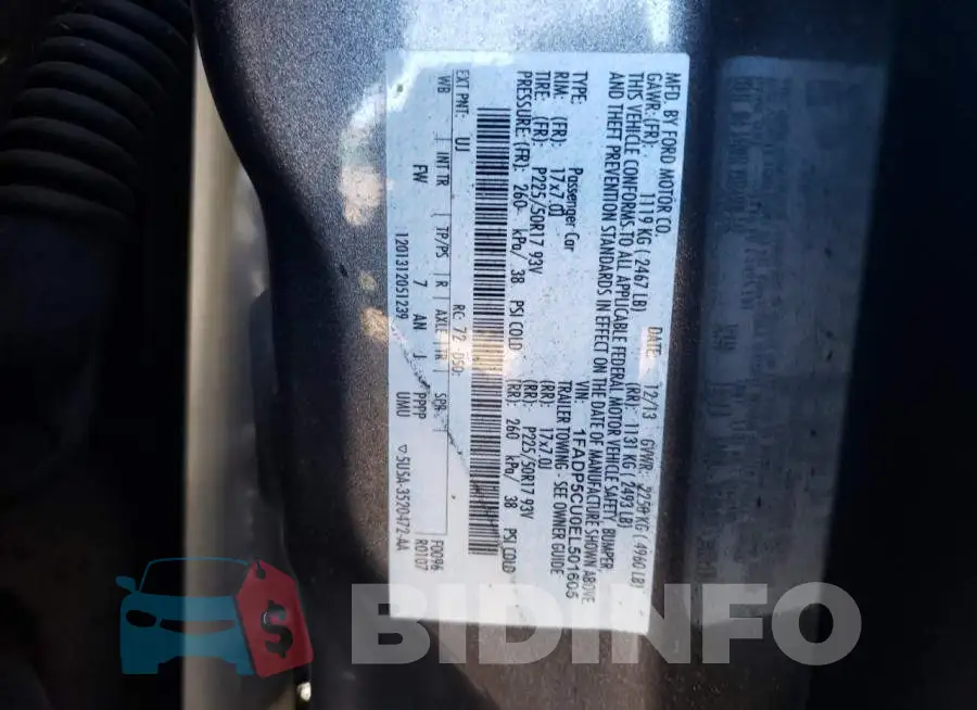 1FADP5CU0EL501605 Photo# 10