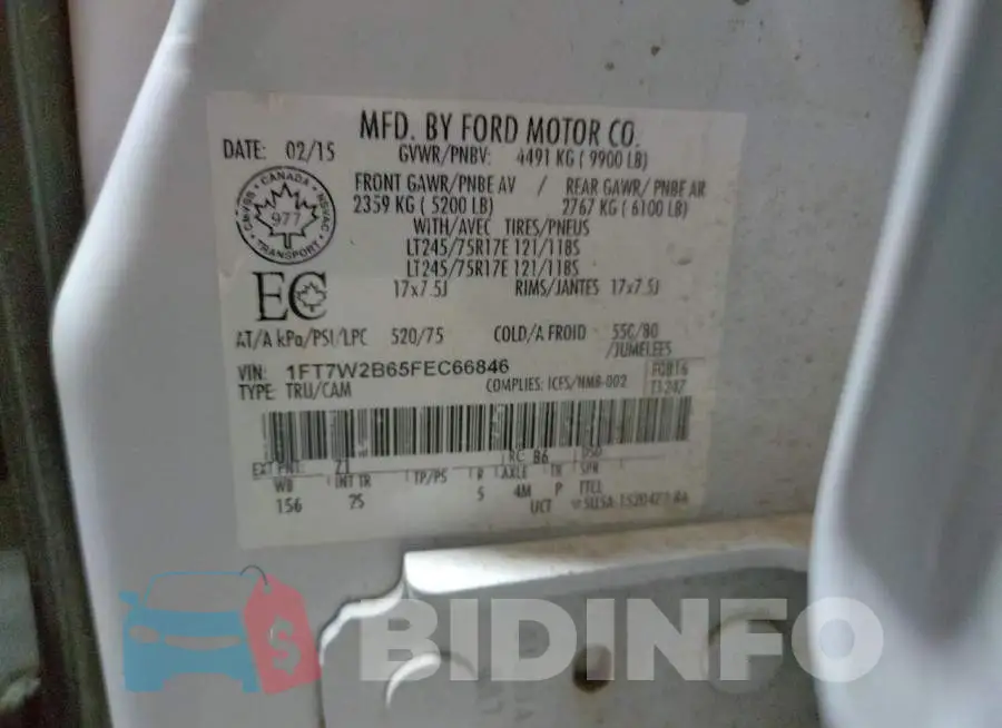 1FT7W2B65FEC66846 Photo# 12