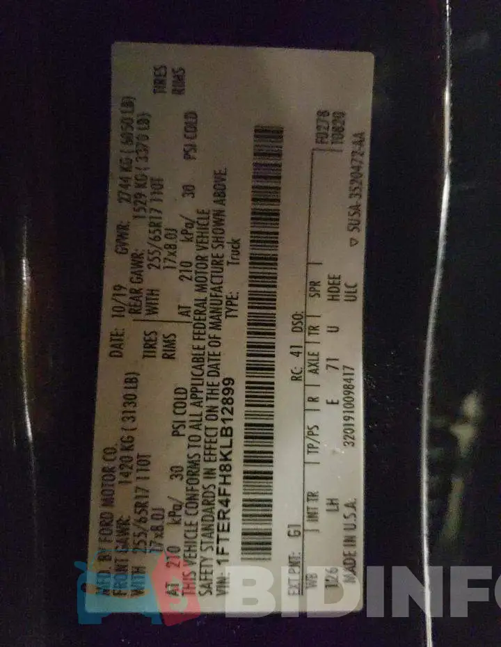 1FTER4FH8KLB12899 Photo# 12