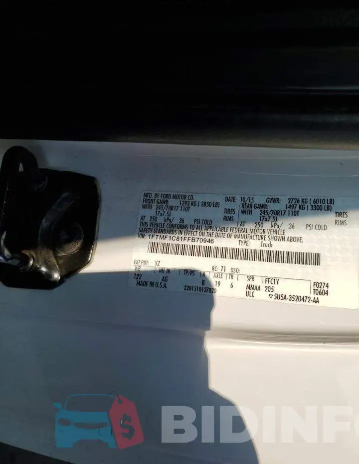 1FTMF1C81FFB70946 Photo# 12
