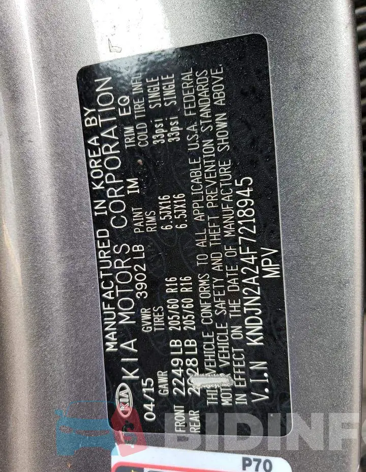 KNDJN2A24F7218945 Photo# 12