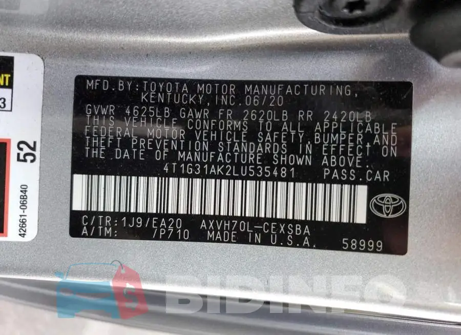 4T1G31AK2LU535481 Photo# 13