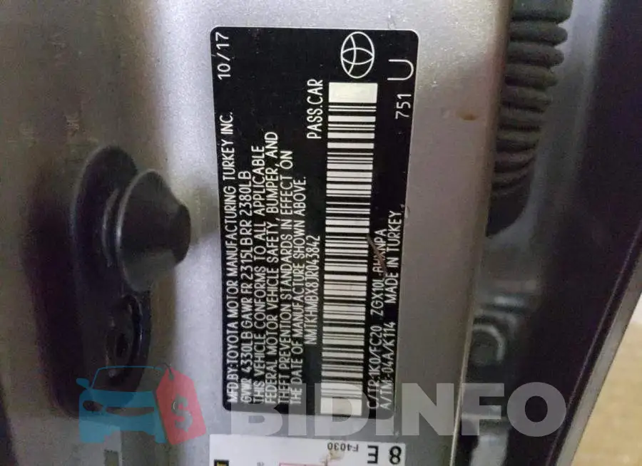 NMTKHMBX8JR043842 Photo# 12