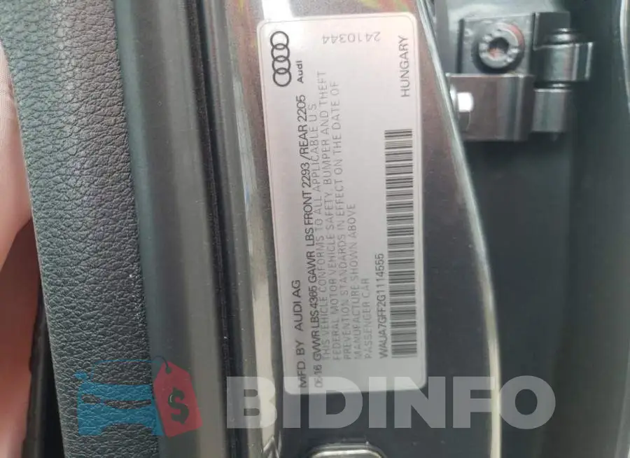 WAUA7GFF2G1114555 Photo# 10
