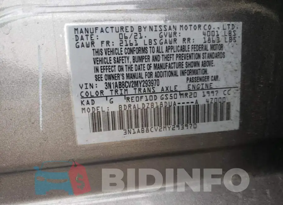 3N1AB8CV2MY293970 Photo# 12