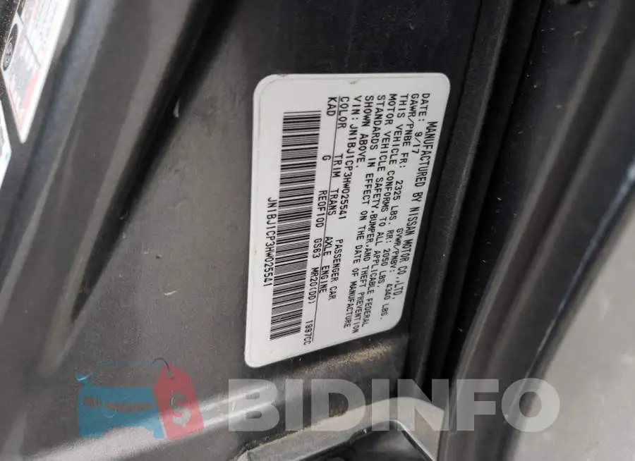 JN1BJ1CP3HW025541 Photo# 13