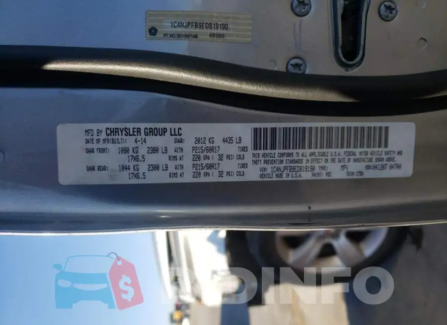 1C4NJPFB9ED819190 Photo# 14
